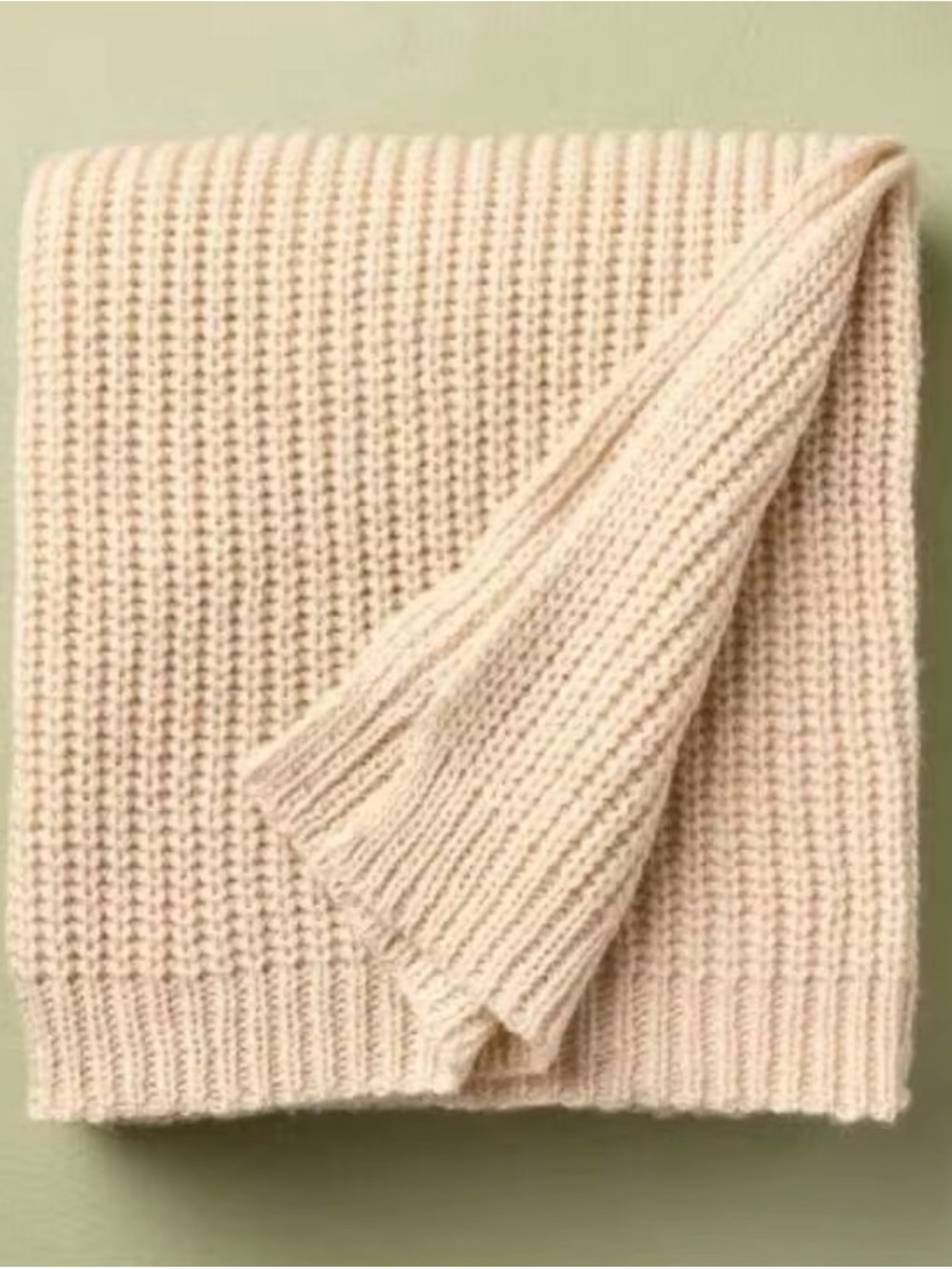50"x60" Knit Value Throw Blanket Oatmeal - Hearth & Hand™ with Magnolia